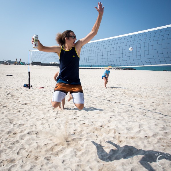 Beach volleyball on Jeju