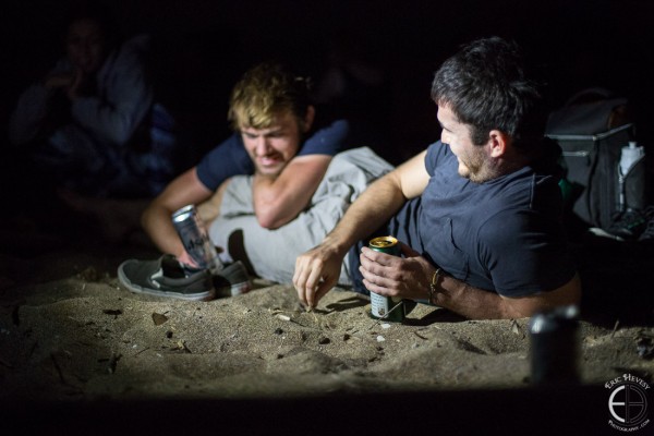 Camping on Jungmun Beach