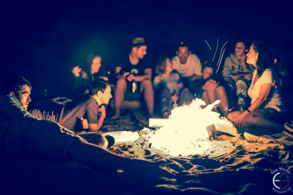 Camping on Jungmun Beach