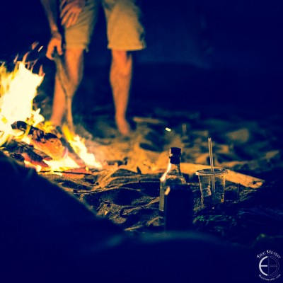 Camping on Jungmun Beach