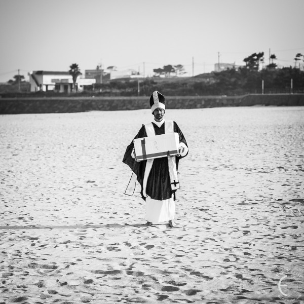 Beach volleyball on Jeju